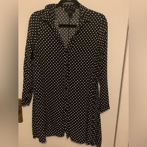 Polka dot tunic worn once great condition.